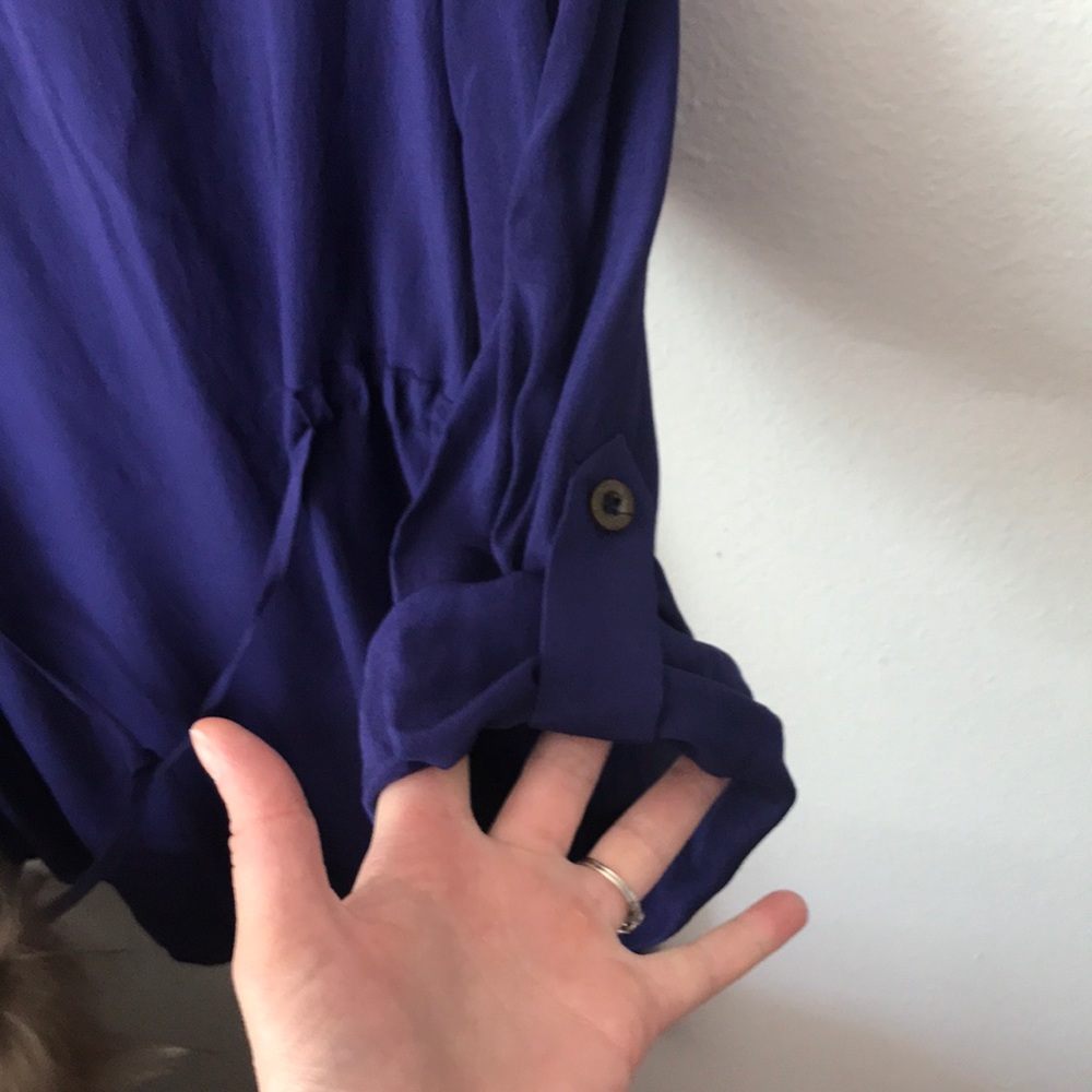 Line and Lotte royal blue silk dress - Picture 4 of 8